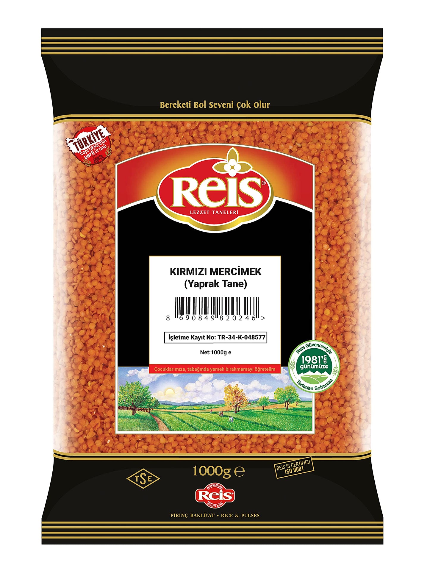 Reis Red Split Lentils